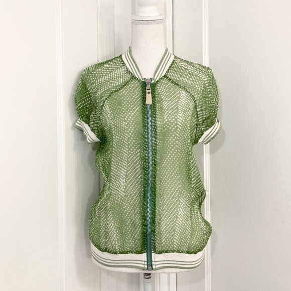 Miss Sixty Tops - Miss Sixty Bomber Style Silk Blouse Top Size M